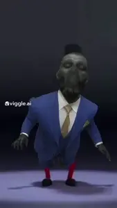 gigachad, nophono, arabfunny, arabic, black hair, dance, full body, gray skin, hair, hamood habibi