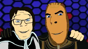 jobe smith, cobson, feraljak, no more brother wars, 2soyjaks, blue eyes, closed mouth, friendship, glasses, hair