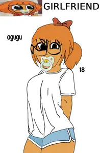 mymy schoppenboer, soyak, soygirl, soygirlfriend, femjak, 1soyjak, agugu, almost full body, black eyes, blush