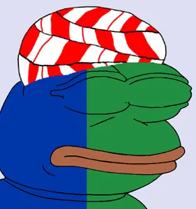 pepe, blue eyes, blue skin, clothes, eyeless, green skin, hat, lips, no eyes, red lips