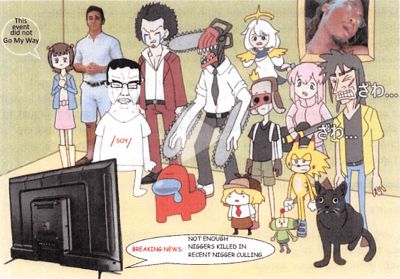 sonichu, chudjak, chudjak front, /soy/, amami haruka, amelia watson, animal, anime, bigfootjinx, black eyes