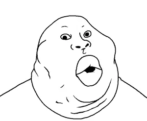 tacoblimp, chinkmutt, oalgomutt, muttvariants from tacoblimp, muttverse, 1soyjak, bald, big lips, chin, chink