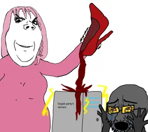 cryboy soyjak, gapejak, daddy's girl gapejak, wholesome soyjak, 2soyjaks, alcohol, arm, bloodshot eyes, clothes, crying