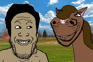 It’s just a horse and its owner