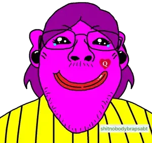 bernd, bridget, femjak, beard, big lips, black and yellow shirt, black eyes, crying, facing forward, female