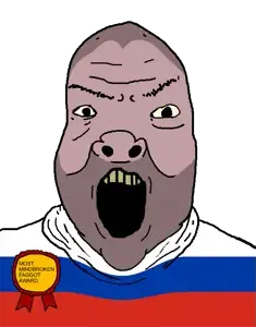 kuzjak, markiplier soyjak, russomutt, award, gopnik, looking at you, mutt, no glasses, open mouth, pigger