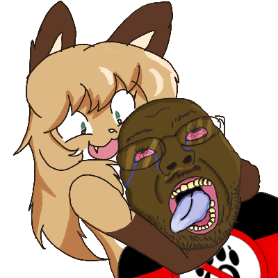 averi, bernd, ugly personjak, the weak should fear the strong, ack, animal, anthro, black skin, bloodshot eyes, blue tongue