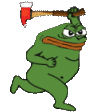 pepe, 1frog, 1nas, amphibian, angry, animal, animated, axe, belly, belly button