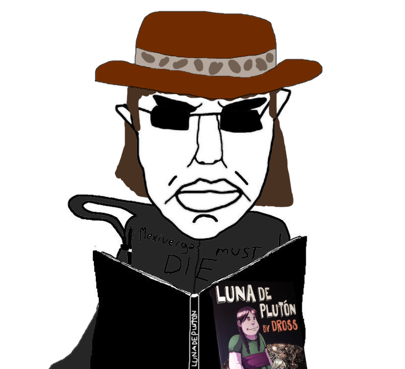 chudjak, pol face, angry, arm, book, brown hair, closed mouth, clothes, drossrotzank, ear