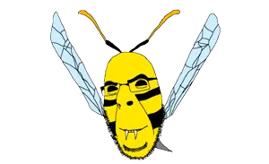 cobson, animal, animated, antenna, bug, glasses, insect, smile, soyjak, stubble