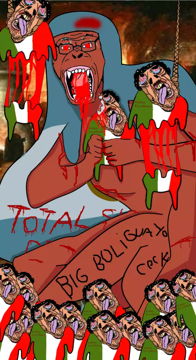 bernd, monkeyjak, brunetto, hanging troonjak, troonjak, ack, argentina, black skin, blood, bloodshot eyes