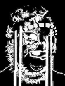 gapejak, compressed, creepy, crying, horror, inverted, large mouth, multiple eyes, open mouth, soyjak