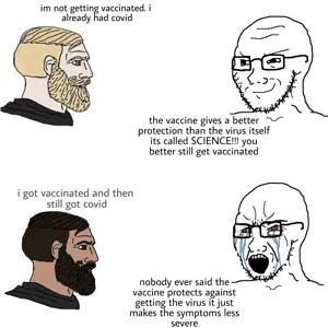 yes chad, soyak, bloodshot eyes, closed mouth, coronavirus pandemic, crying, glasses, open mouth, smile, smug