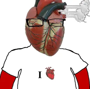 markiplier soyjak, unknown, science lover, glasses, heart, i love, steam, text