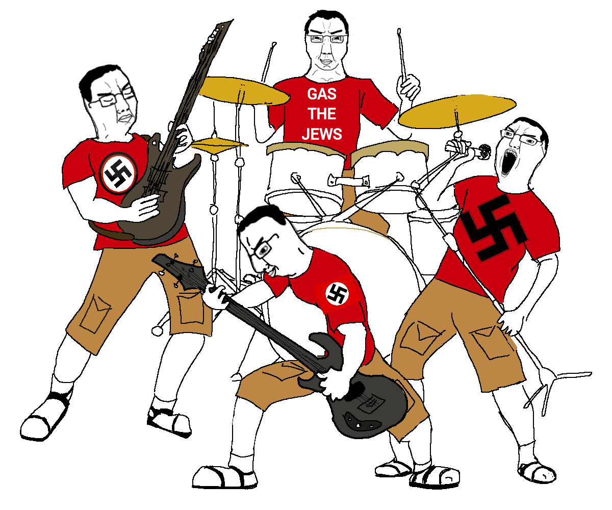 chudjak, chudjak front, 3soyjaks, band, cargo shorts, closed mouth, clothes, drum, drum set, drumstick