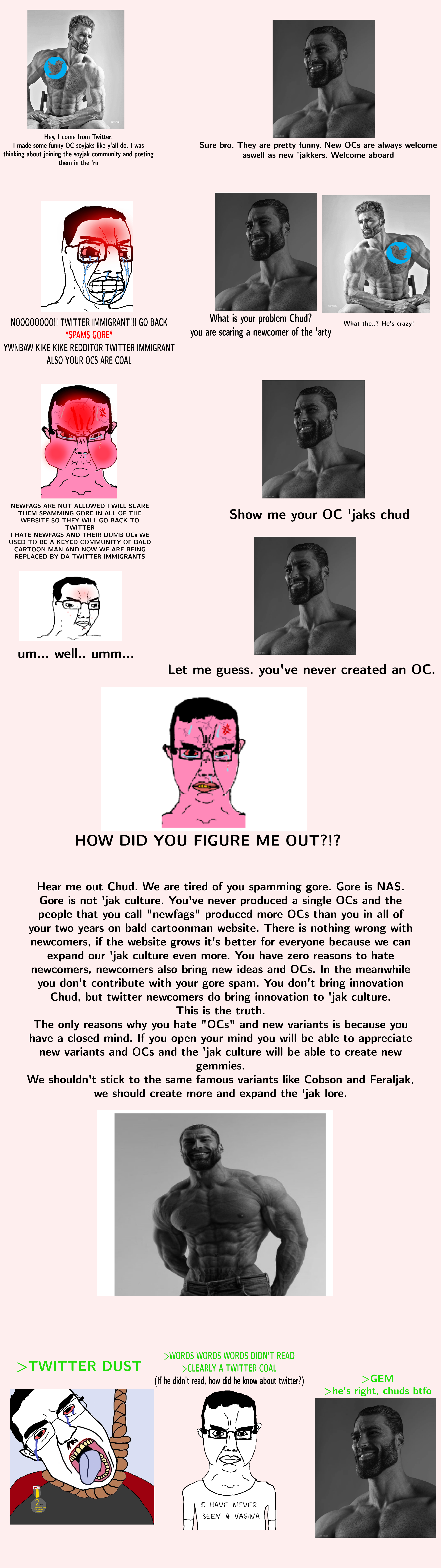 gigachad, chudjak, chudjak front, patrick, suicide chud, anger mark, angry, badge, bloodshot eyes, clenched teeth
