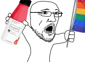 unknown, arm, bottle, drink, flag, glasses, hands, holding bottle, holding flag, holding object