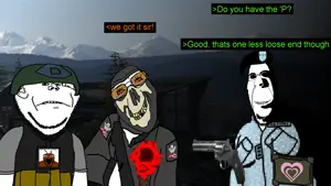 rapeson, bernd, cobson, impish soyak ears, markiplier soyjak, hornyson, rapeson, animal, blood, bloodshot eyes