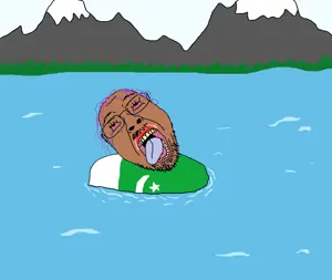 bernd, bloodshot eyes, brown skin, clothes, country, crescent, crying, dead, flag, flood