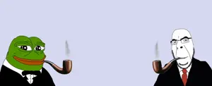 pepe, cobson, amphibian, animal, animated, clothes, frog, glasses, grin, pipe