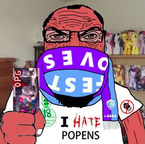 markiplier soyjak, science lover, 4chan, animal, arm, badge, balding, beard, clothes, fist