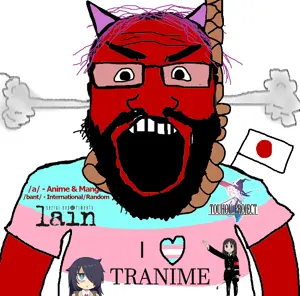 ayumu kasuga, tomoko kuroki, markiplier soyjak, science lover, slopjak, /a/, /bant/, angry, anhero, anime