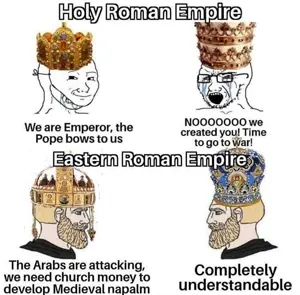 yes chad, soyak, angry, bloodshot eyes, byzantine, catholic, christianity, clothes, crown, crying