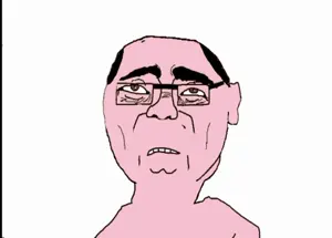 chudjak, suicide chud, animated, balding, blood, bloodshot eyes, brown eyes, crying, ear, firearm