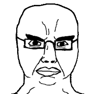 chudjak, chudjak front, spinnerz!, 360, angry, animated, bald, chud, closed mouth, eyebrows