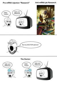 gapejak, soyak, book, doctor, glasses, head mirror, multiple soyjaks, open mouth, reading, soyjak