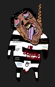 bernd, brunetto, blood, bloodshot eyes, brown skin, crying, cuckoldry, femdom, flag, minor attracted person