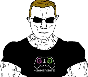 chudjak, chudjak front, muscular chud, angry, brown hair, buff, card, closed mouth, clothes, ear