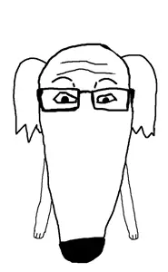 markiplier soyjak, neutralplier, animal, borzoi, dog, dog ear, ear, glasses, neutral, pet