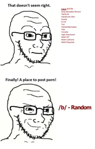 soyak, /b/, 4chan, glasses, neutral, smile, smug, soyjak, stubble, text