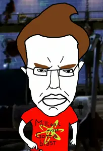 jimmy neutron, chudjak, pol face, angry, arm, brown hair, button, cartoon, closed mouth, clothes