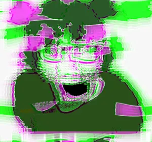 el perro rabioso, 4chan, animated, anime, chromatic aberration, hair, shaking, static, yotsoyba