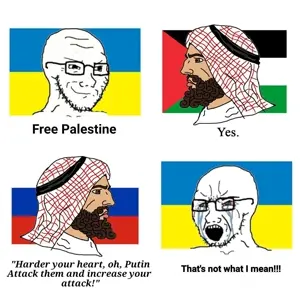 yes chad, soyak, arab, bloodshot eyes, closed mouth, country, crying, flag, glasses, open mouth