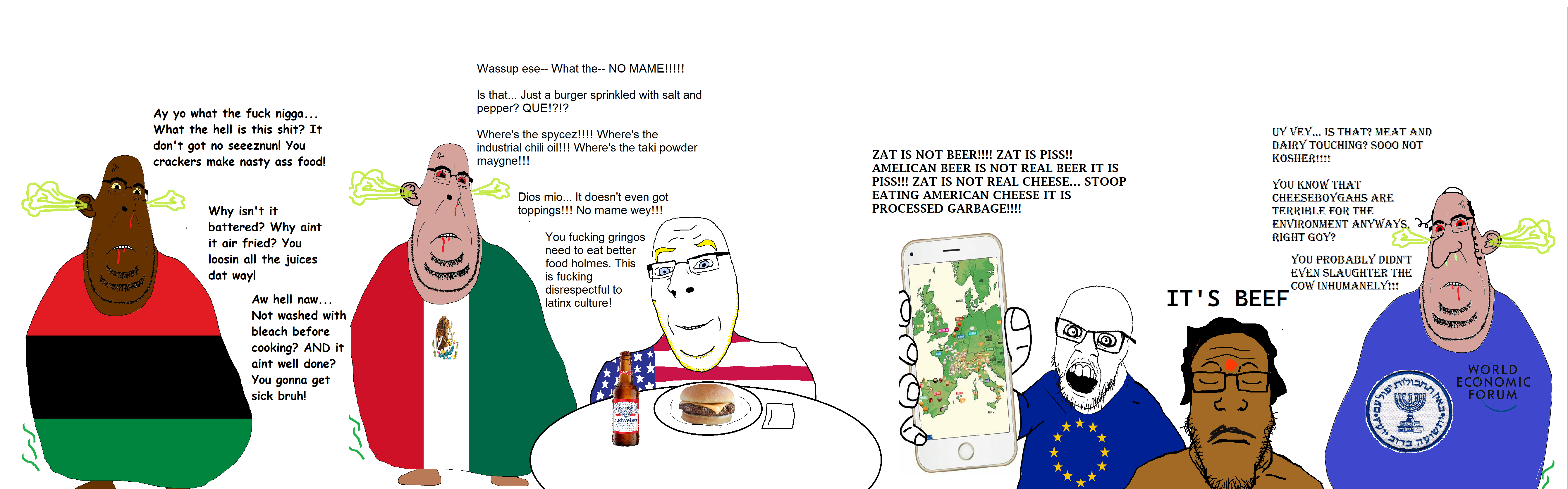 sectionalism, cobson, feraljak, markiplier soyjak, blobson, hornyson, nucob, its over, alcohol, angry