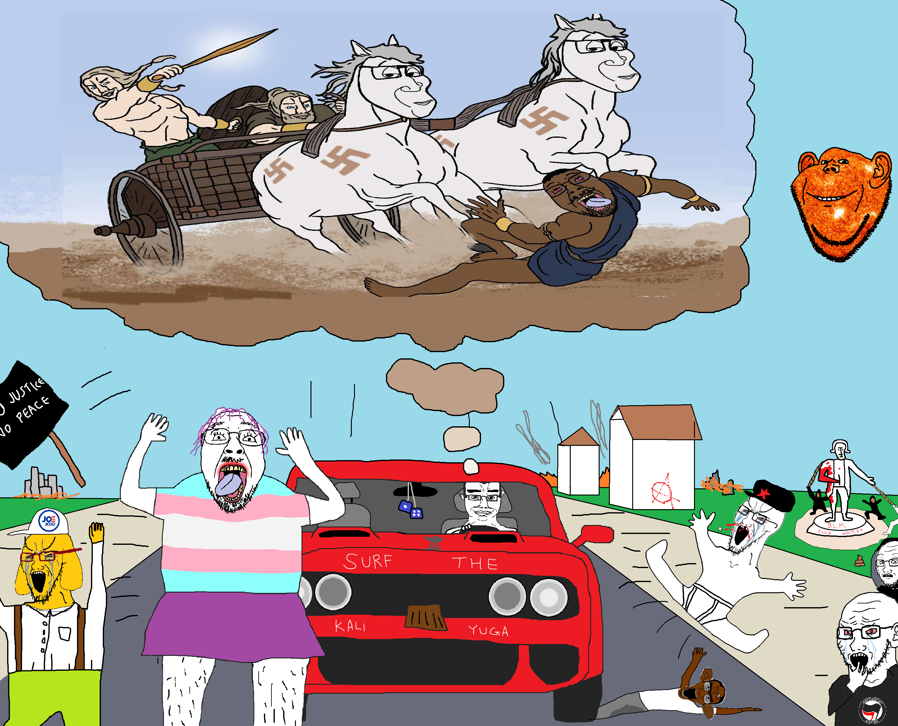 sectionalism, bernd, chudjak, el perro rabioso, impish soyak ears, smugjak, soyak, chudjak front, el perro chud, soyak (concerned)