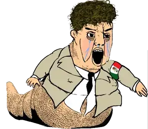 chudjak, /pol/, animal, arm, clothes, country, crying, ear, fat, flag
