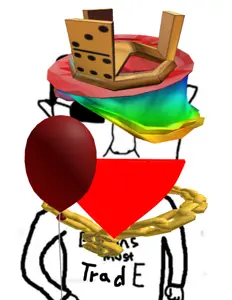 chudjak, chudjak front, arm, balloon, bandana, chains, clothes, crown, ear, glasses