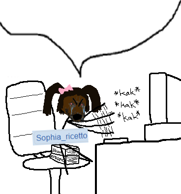 cryboy soyjak, angry, anime, bloodshot eyes, book, brown skin, chair, computer, crying, desk