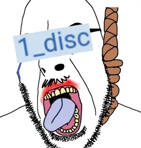 cobson, 1 disc, hanging, lipstick, mustache, name, nose, rope, soybooru, stubble