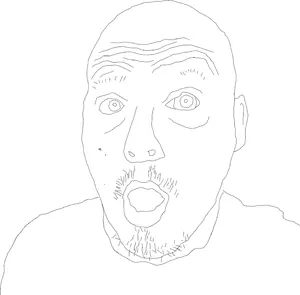 unknown, clothes, distrotube, ear, mustache, open mouth, soyjak, stubble, surprised
