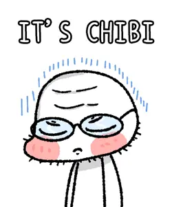unknown, its over, anime, chibi, closed eyes, glasses, rabi, sad, soyjak, stubble