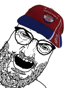 its out get in here, punisher face, cap, clothes, country, croat, flag, glasses, hat, open mouth