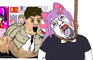 DALL·E 2023-03-16 22.22.38 - a room full of anime posters with a computer in the corner.png