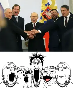 et, gapejak, markiplier soyjak, tony soprano soyjak, country, flag, glasses, open mouth, russia, soyjak