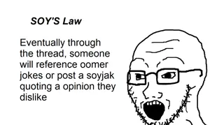 wojak, soyak, 1soyjak, anti soyjak, glasses, law, monochrome, open mouth, soyjak, stubble