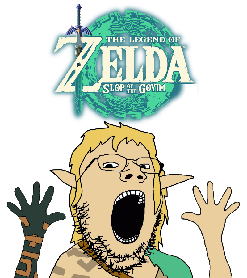 link, gapejak, tears of the kingdom, arm, blonde hair, ear, ears, excited, glasses, goyslop